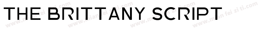 The Brittany Script字体转换